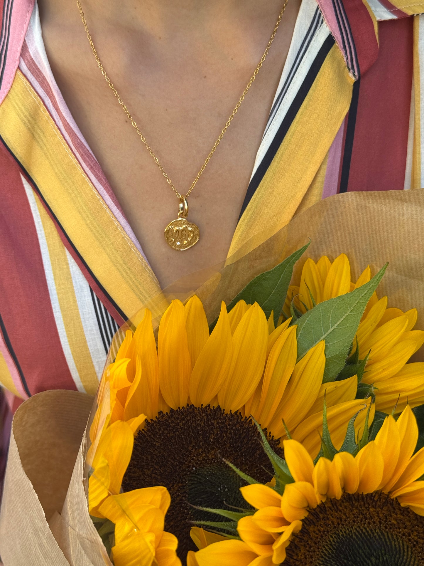 The Talisman Collection Cancer 18k Gold Plated Tarnish-Free Zodiac Pendant Necklace