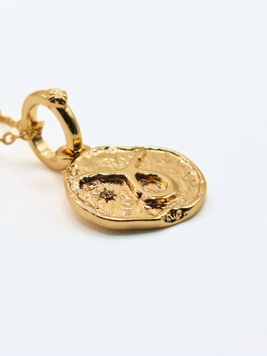 The Talisman Collection Taurus 18k Gold Plated Tarnish-Free Zodiac Pendant Necklace