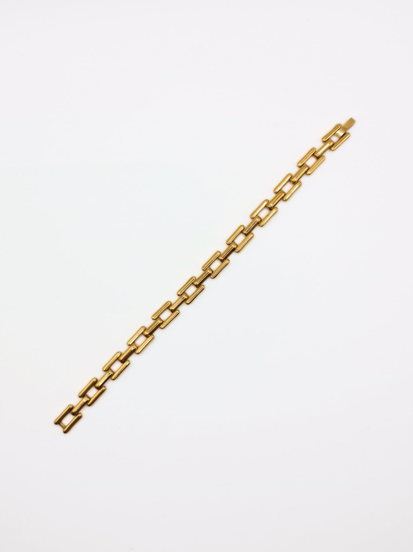 The Spencer Set 18k Gold Plated Tarnish-Free Square Link Chain Necklace & Bracelet