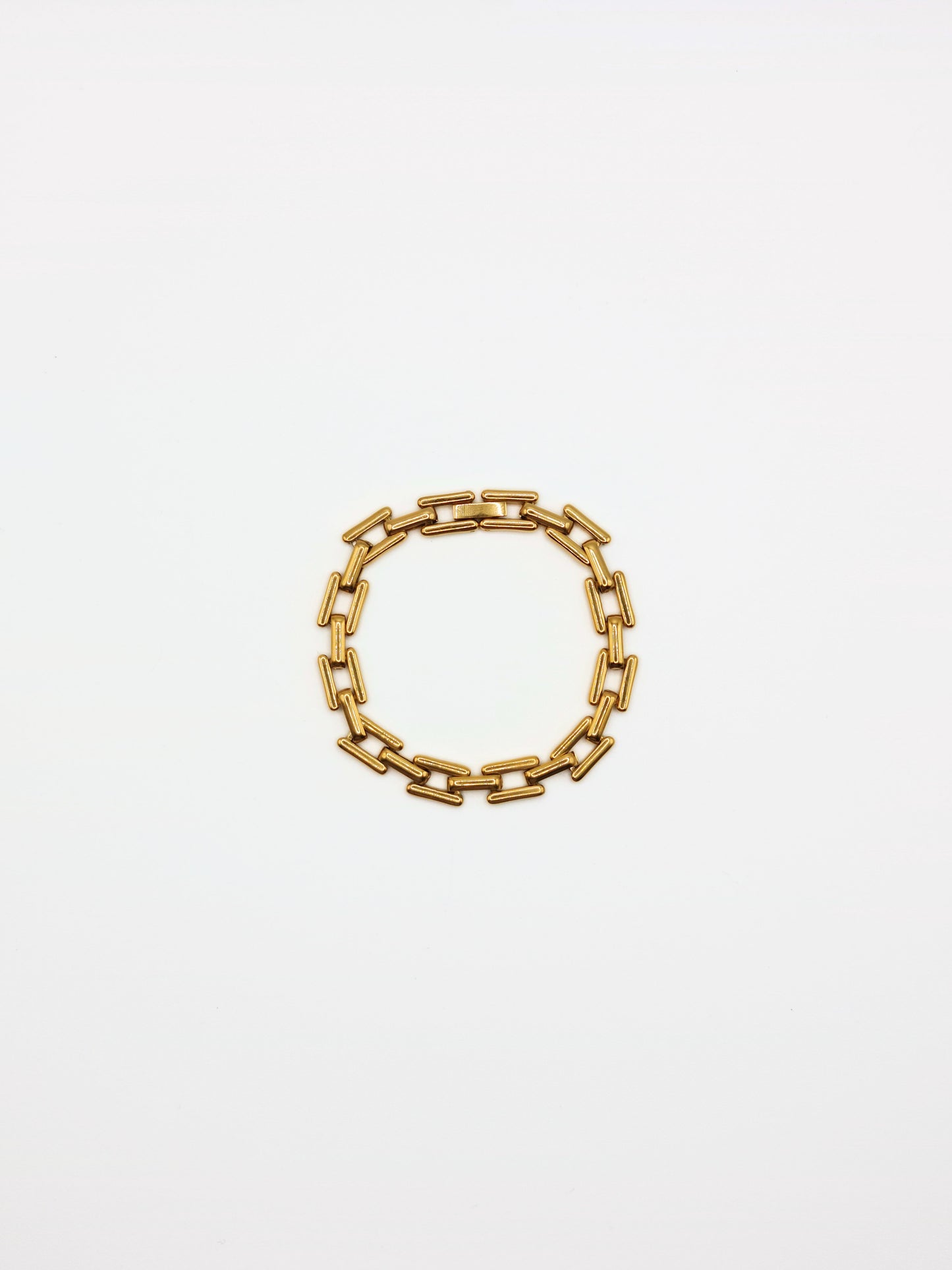 The Spencer Set 18k Gold Plated Tarnish-Free Square Link Chain Necklace & Bracelet