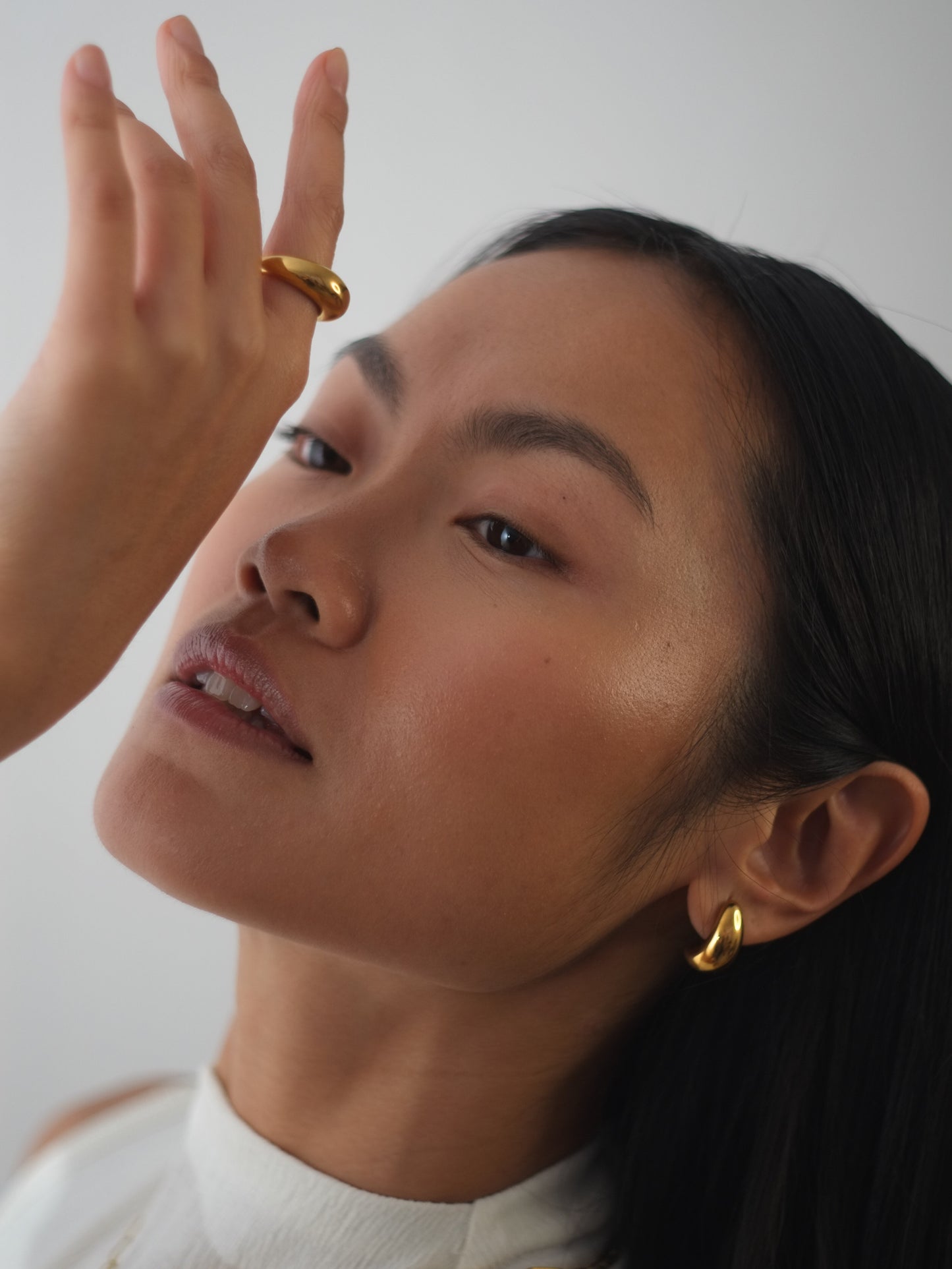The Teardrop 18k Gold Plated Tarnish-Free Statement Stud Earrings