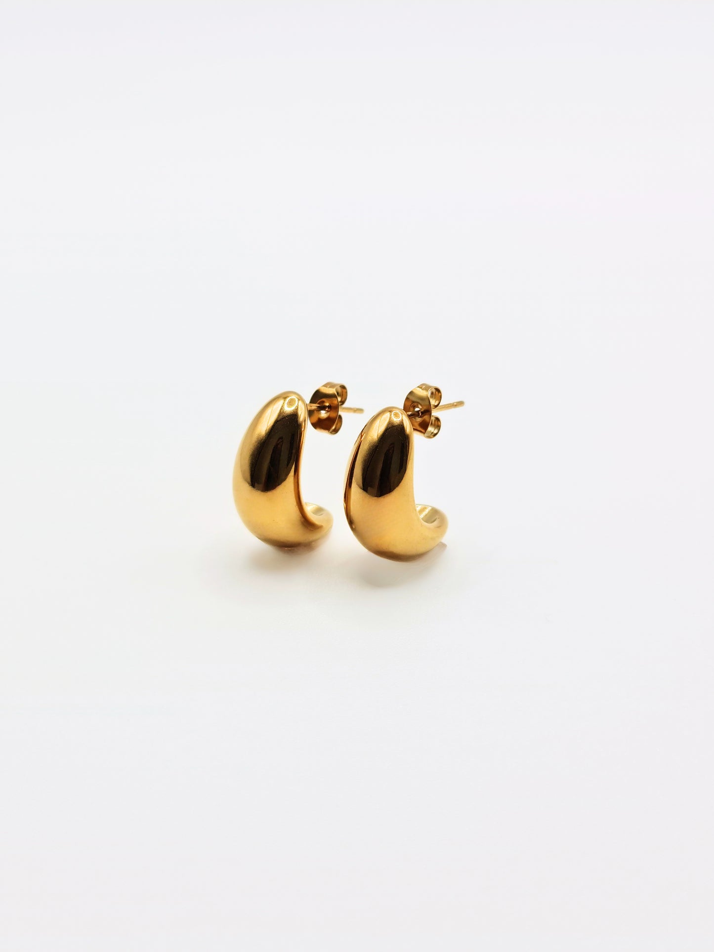 The Teardrop 18k Gold Plated Tarnish-Free Statement Stud Earrings