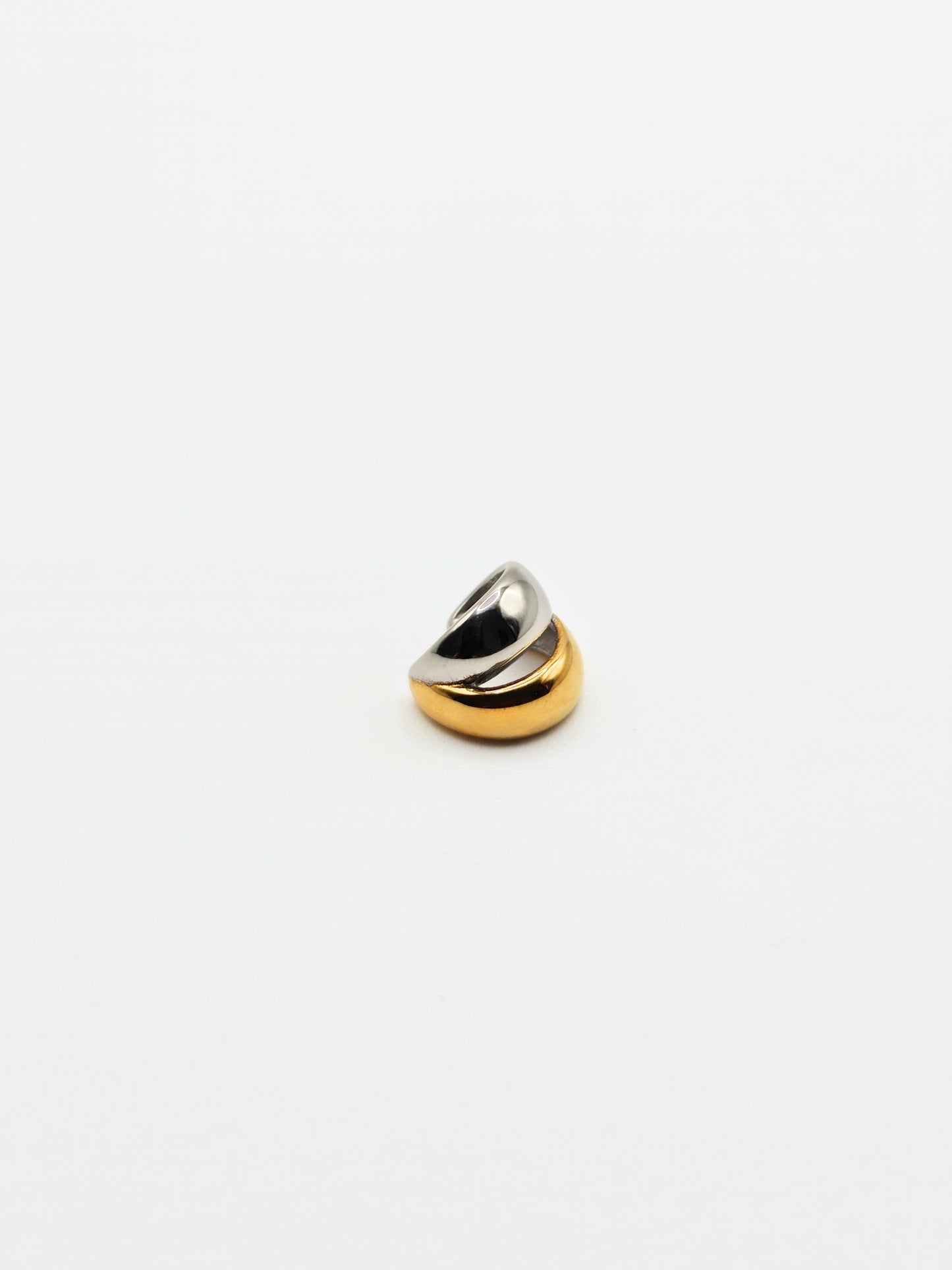 The Unity Two Tone Tarnish-Free Double Statement Ear Cuff