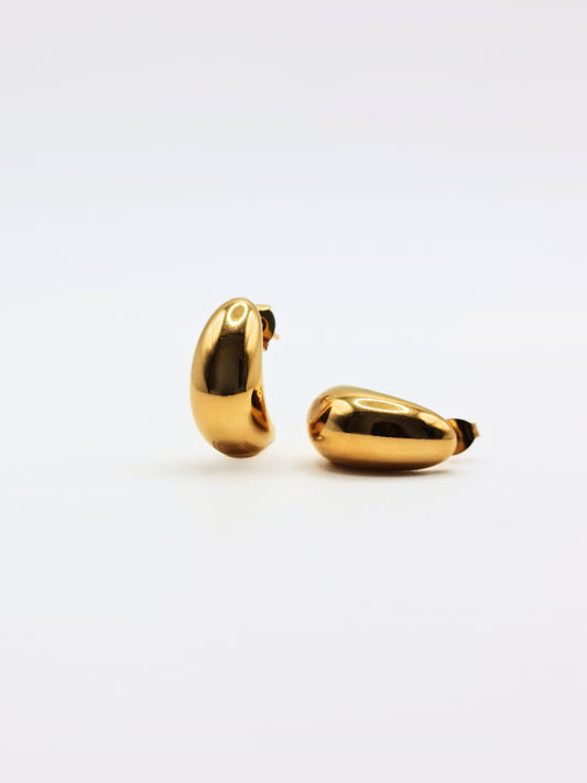 The Teardrop 18k Gold Plated Tarnish-Free Statement Stud Earrings
