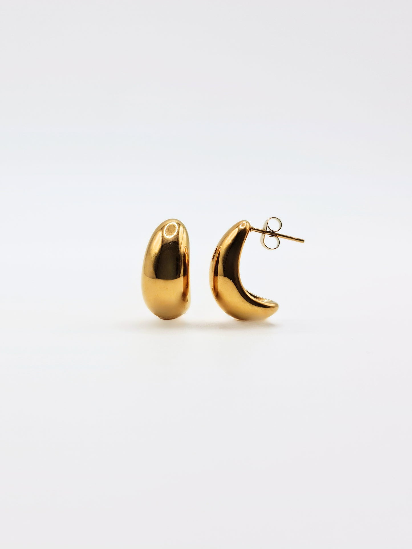 The Teardrop 18k Gold Plated Tarnish-Free Statement Stud Earrings