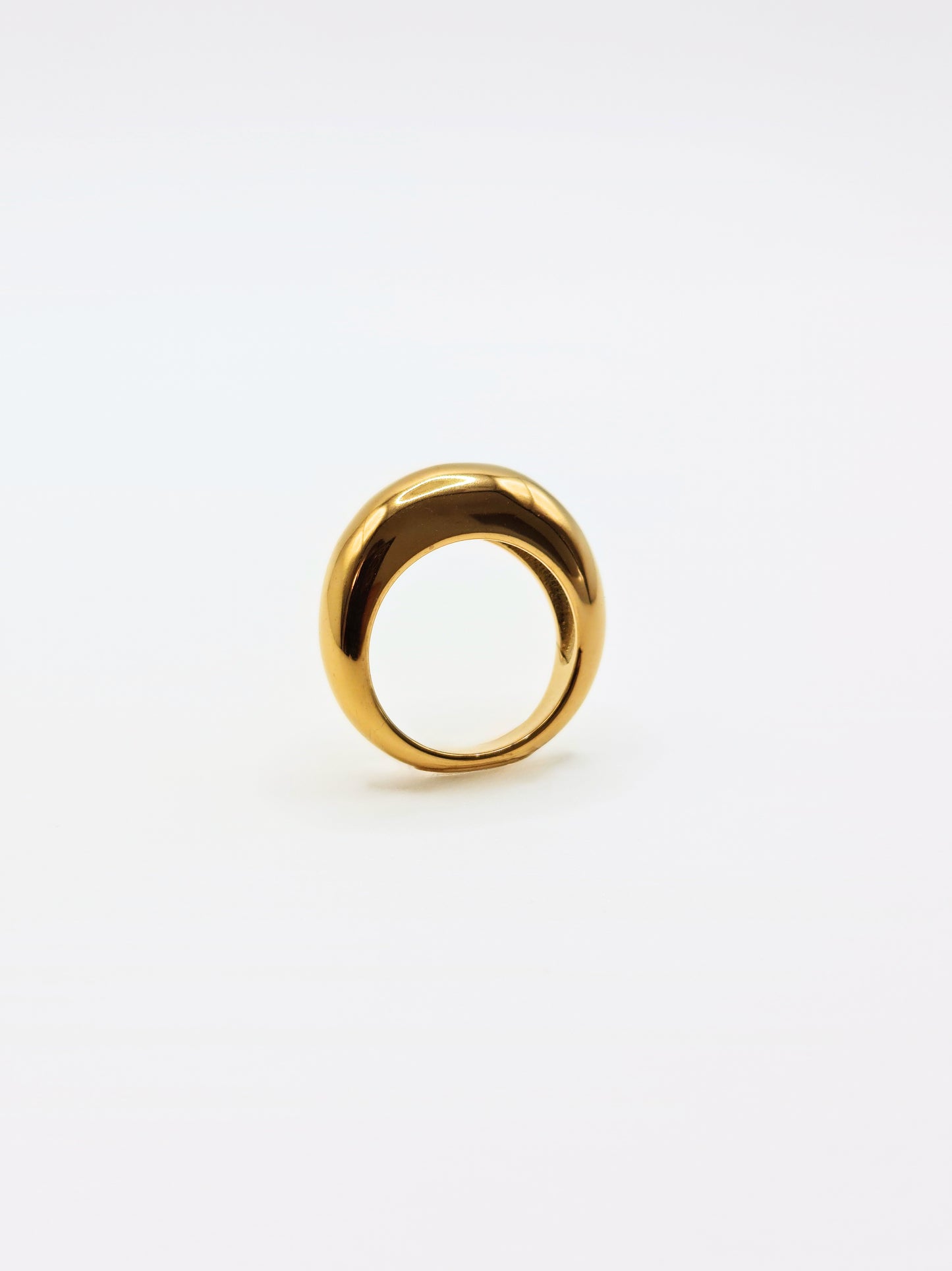 The Oracle 18k Gold Plated Tarnish-Free Dome Ring