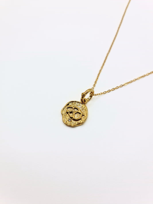 The Talisman Collection Cancer 18k Gold Plated Tarnish-Free Zodiac Pendant Necklace