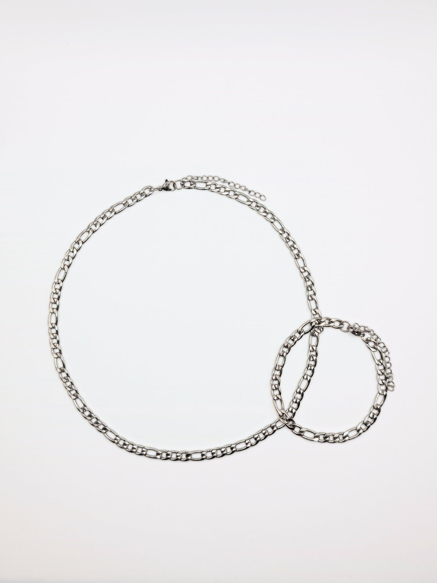The Felix Silver Finish Tarnish-Free Slim Figaro Chain Bracelet