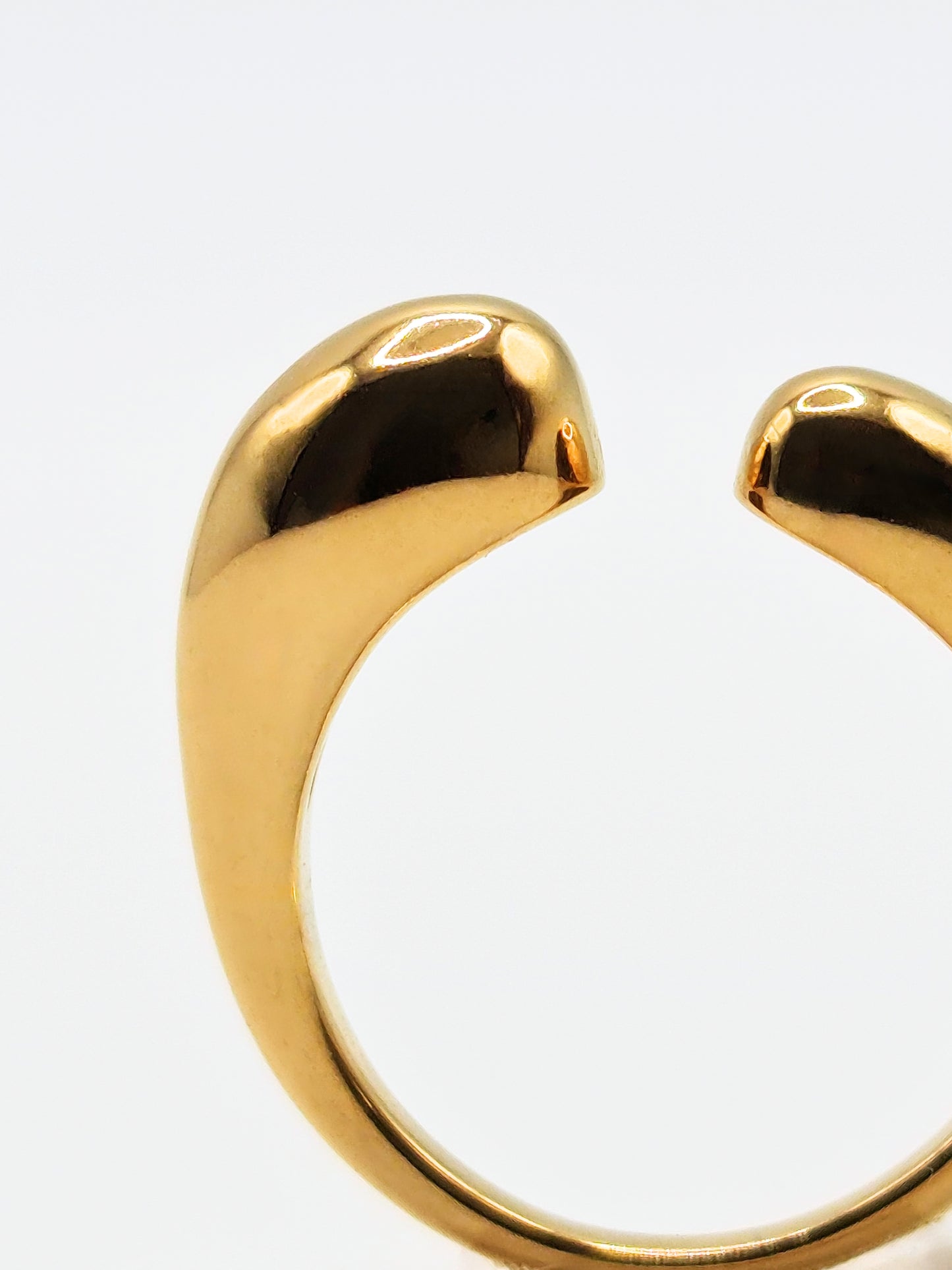 The Trevalgan 18k Gold Plated Tarnish-Free Open Dome Ring