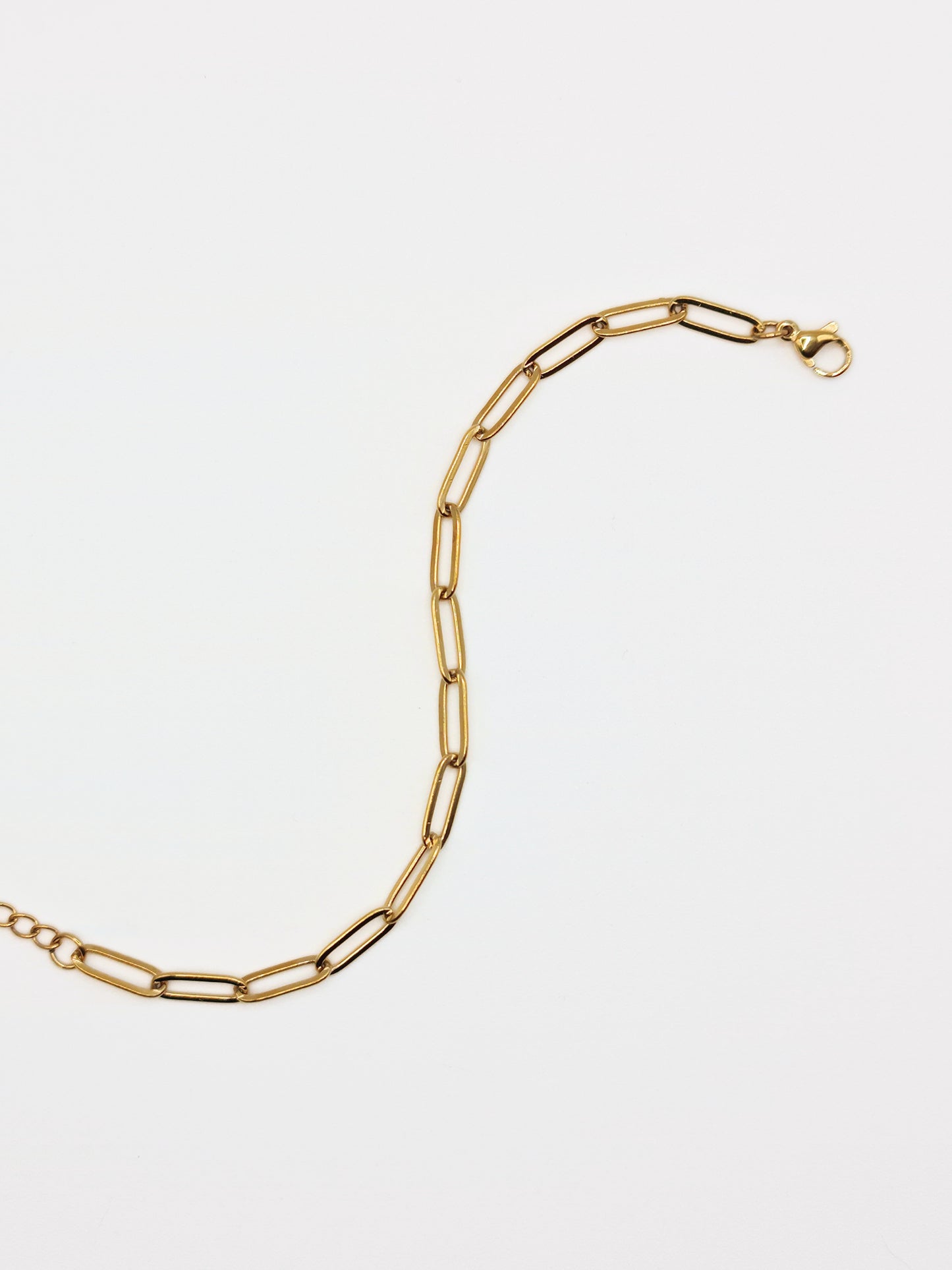 The Poppy 18k Gold Plated Tarnish-Free Paperclip Chain Bracelet