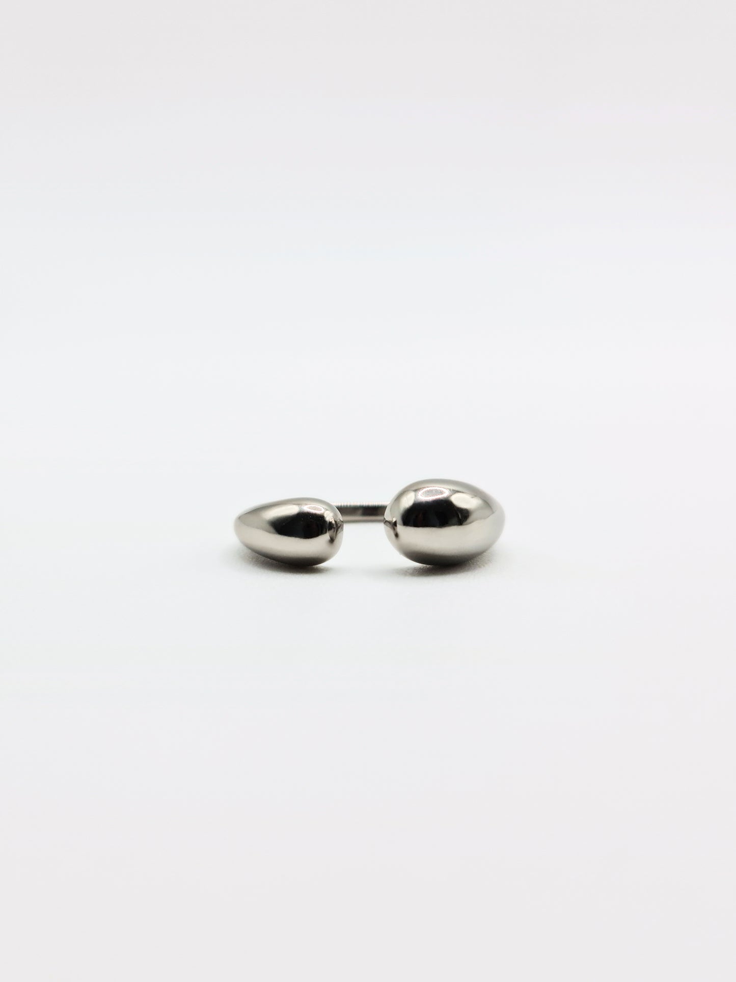 The Trevalgan Silver Finish Tarnish-Free Open Dome Ring