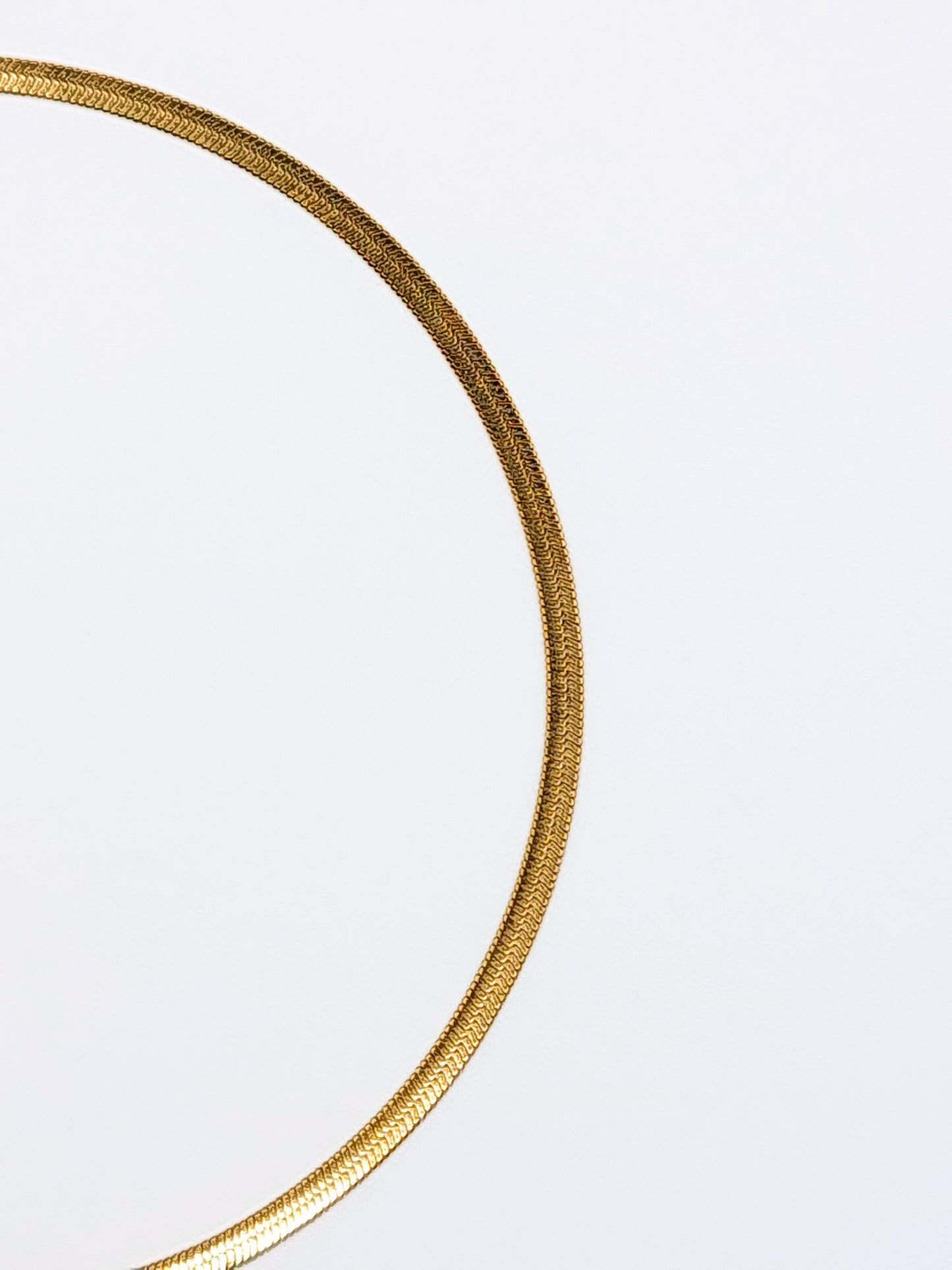 The Mamba Set 18k Gold Plated Stainless Steel Snake Chain Necklace and Bracelet Co-ord.