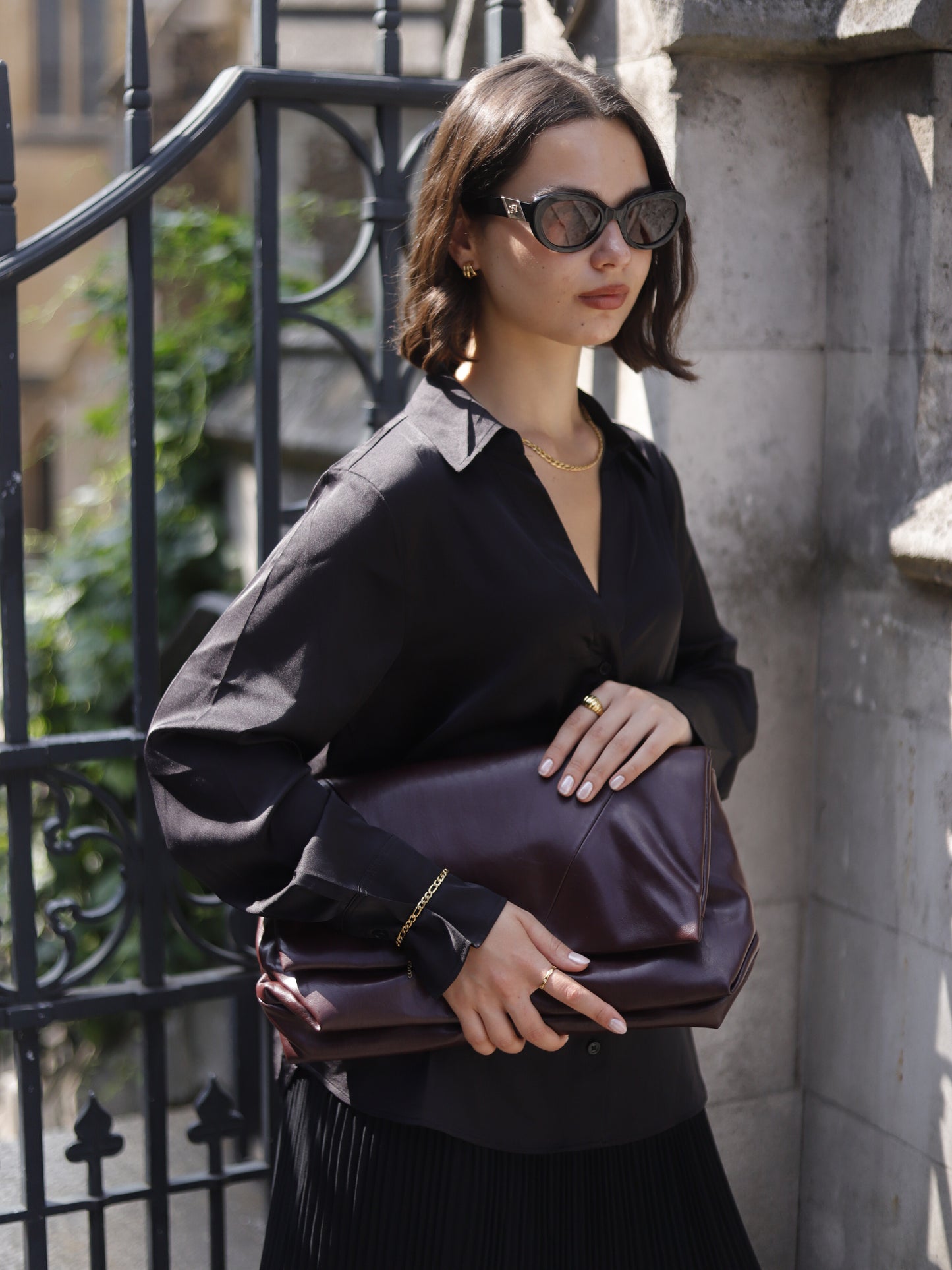 The Felix 18k Gold Plated Tarnish-Free Slim Figaro Chain Bracelet