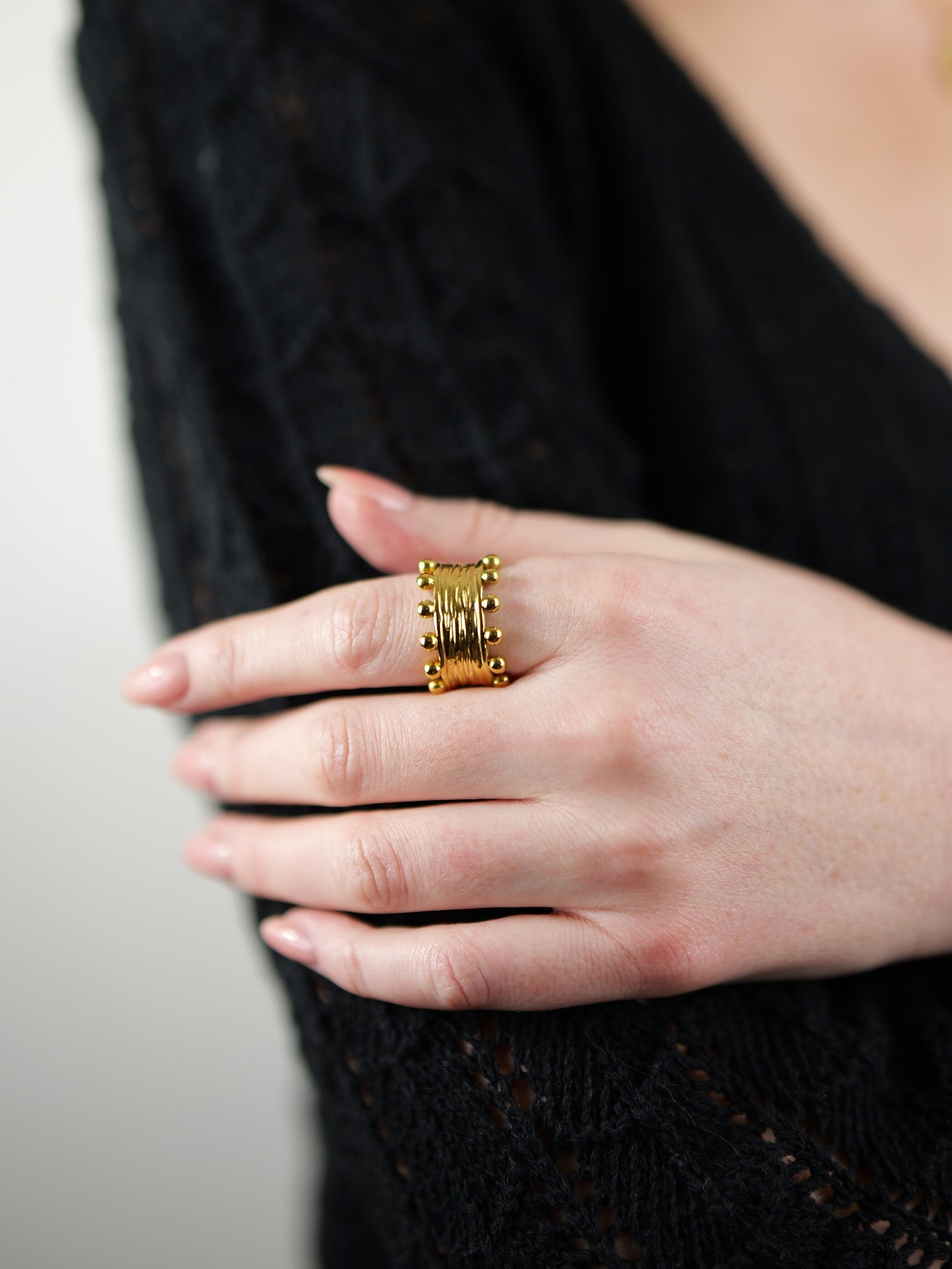 gold-beaded-boho-ring-stainless-steel-tarnish-free-jewellery-waterproof-1