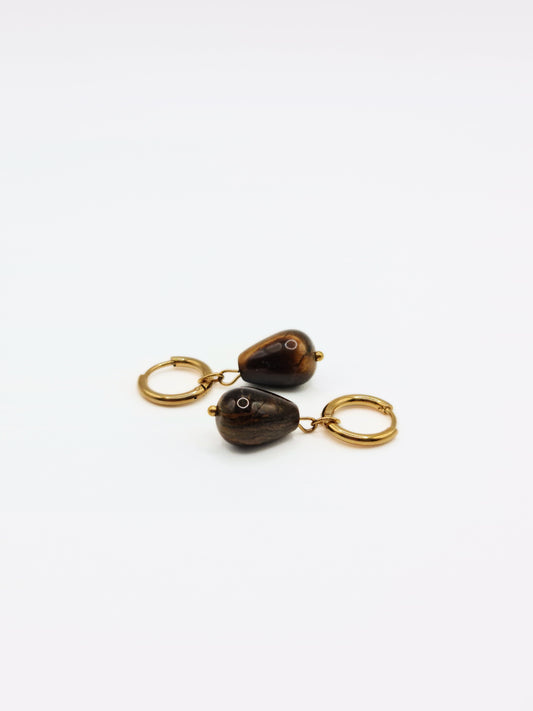 gold-brown-tigers-eye-gemstone-natural-stone-semi-precious-drop-hoop-earrings-stainless-steel-tarnish-free-jewellery-waterproof-ember-and-stone-1
