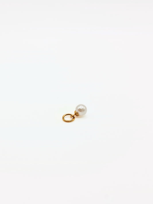 The Charm Shop 18k Gold Plated Pearl DIY Charm- Waterproof & Tarnish-Free