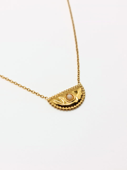 gold-moonstone-natural-stone-semi-precious-pendant-necklace-stainless-steel-tarnish-free-jewellery-waterproof-ember-and-stone-1