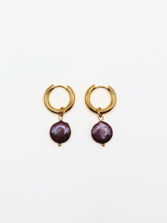 gold-organic-natural-freshwater-real-black-pearl-drop-hoop-earrings-stainless-steel-tarnish-free-jewellery-waterproof-ember-and-stone-1
