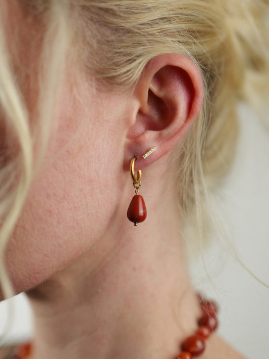 gold-red-jasper-natural-stone-semi-precious-drop-hoop-earrings-stainless-steel-tarnish-free-jewellery-waterproof-ember-and-stone-1
