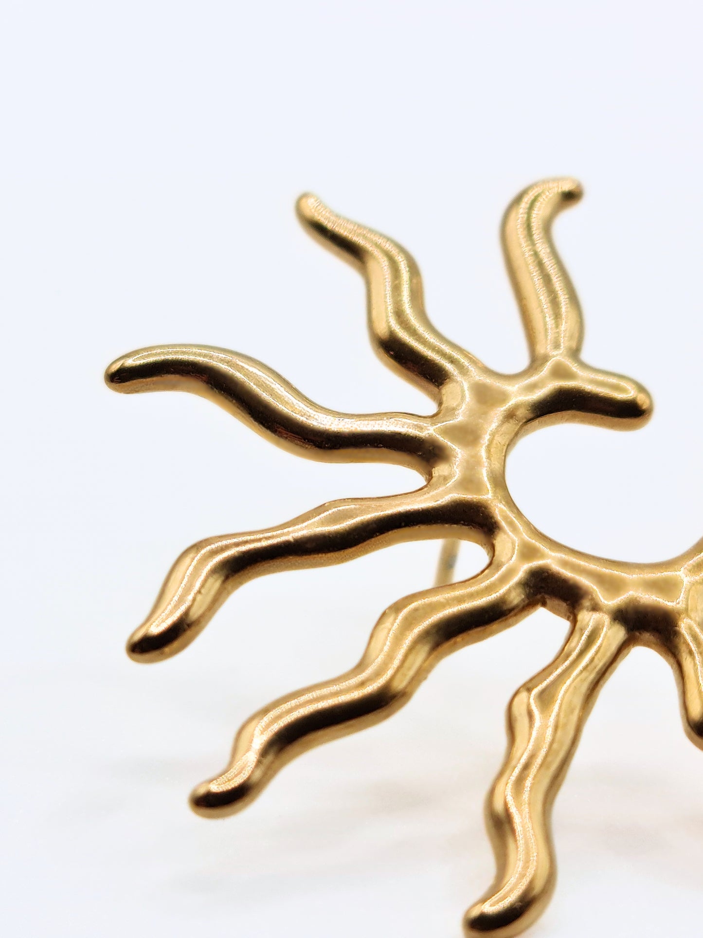 gold-sun-stud-statement-earrings-stainless-steel-tarnish-free-jewellery-waterproof-ember-and-stone-1
