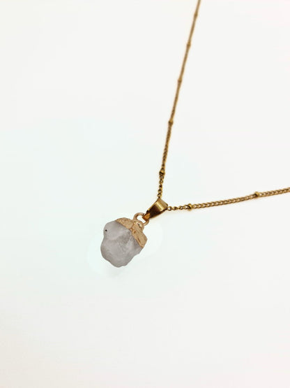 The Talisman Collection June Moonstone Birthstone 18k Gold Plated Semi Precious Natural Stone Pendant Necklace
