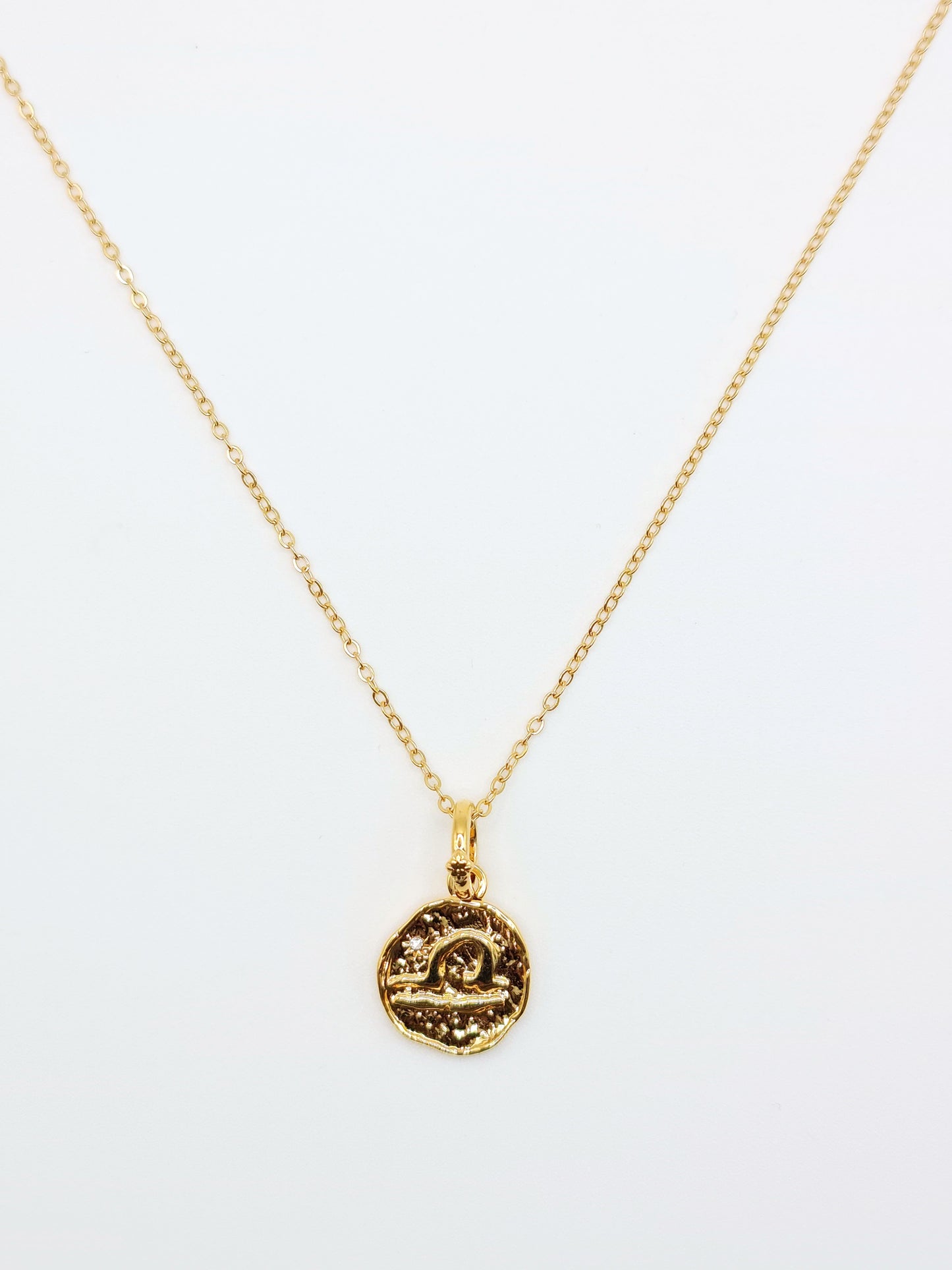 The Talisman Collection Libra 18k Gold Plated Tarnish-Free Zodiac Pendant Necklace