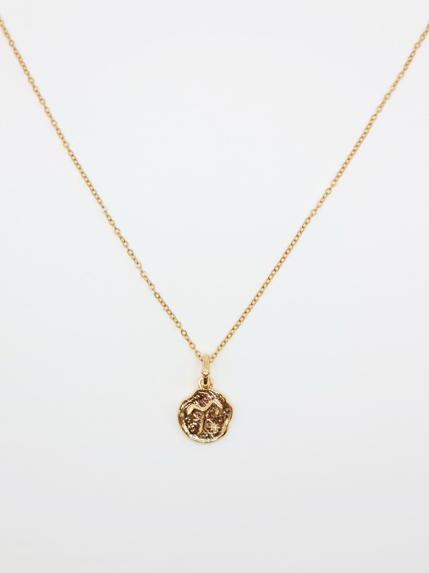 The Talisman Collection Aries 18k Gold Plated Tarnish-Free Zodiac Pendant Necklace