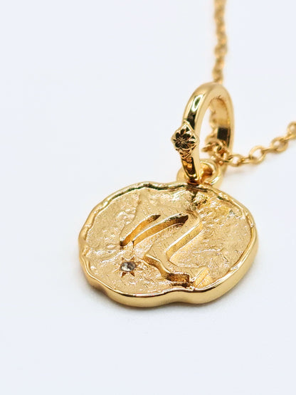The Talisman Collection Scorpio 18k Gold Plated Tarnish-Free Zodiac Pendant Necklace