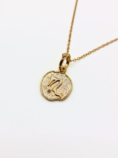 The Talisman Collection Scorpio 18k Gold Plated Tarnish-Free Zodiac Pendant Necklace