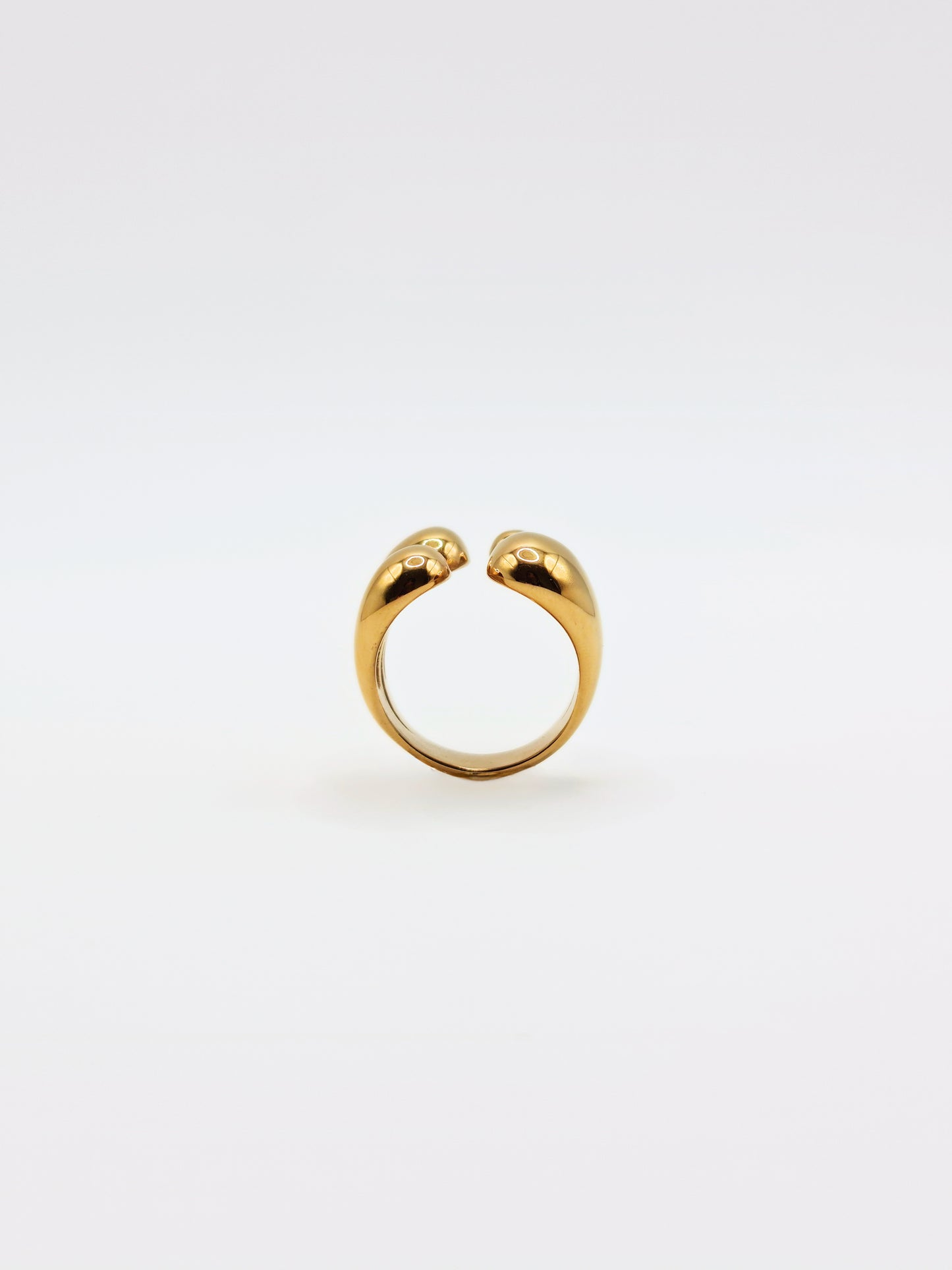 The Claw 18k Gold Plated Stainless Steel Open Band Ring