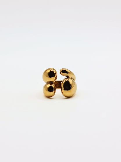 The Claw 18k Gold Plated Stainless Steel Open Band Ring