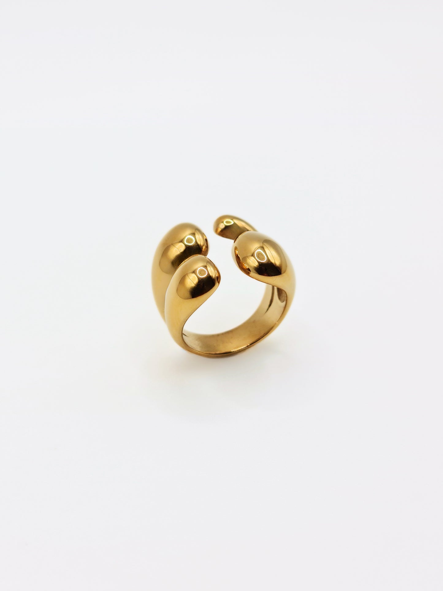 The Claw 18k Gold Plated Stainless Steel Open Band Ring