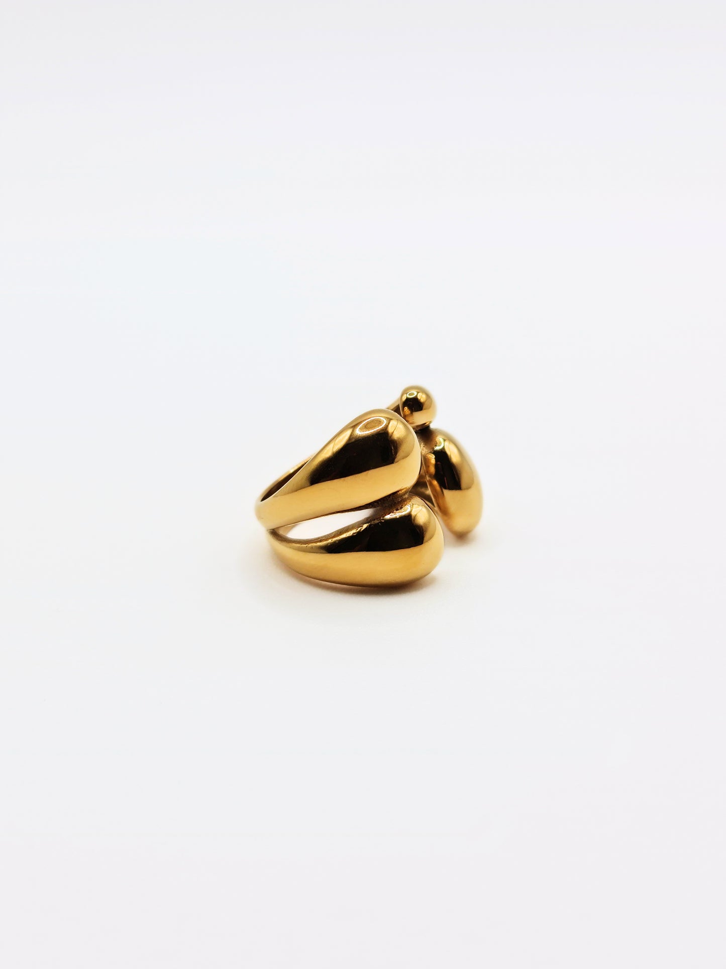 The Claw 18k Gold Plated Stainless Steel Open Band Ring