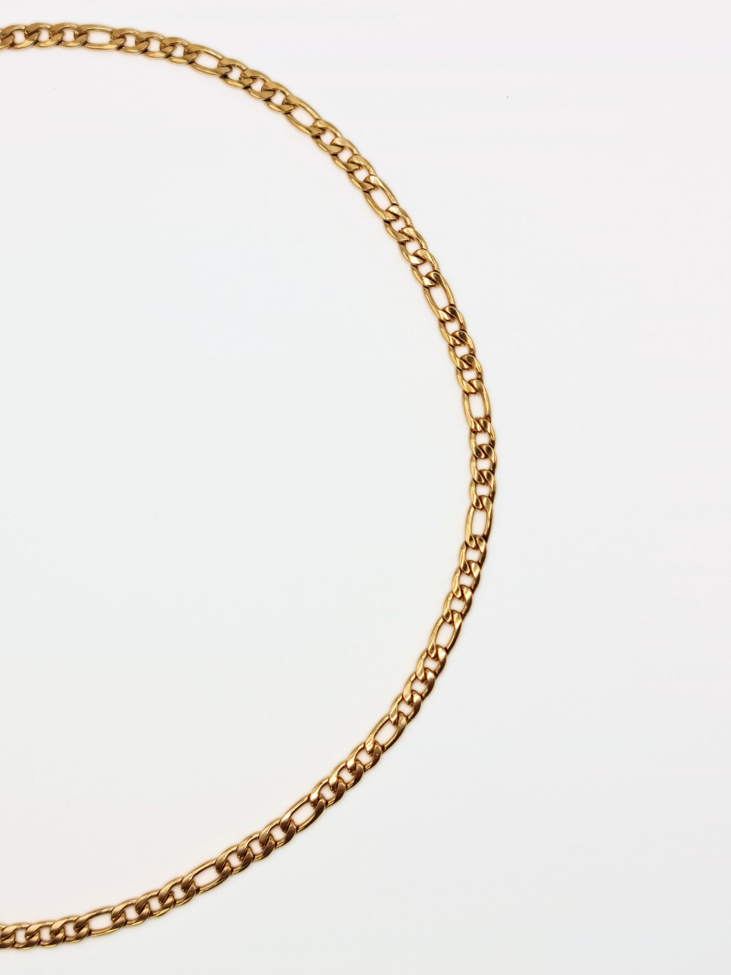 The Felix 18k Gold Plated Tarnish-Free Figaro Chain Necklace.