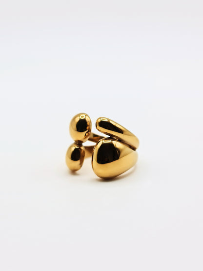 The Claw 18k Gold Plated Stainless Steel Open Band Ring