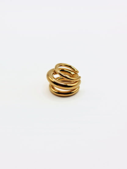 The Trident 18k Gold Plated Tarnish-Free Triple Statement Ear Cuff