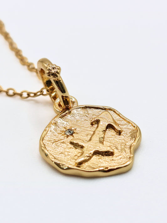 The Talisman Collection Sagittarius 18k Gold Plated Tarnish-Free Zodiac Pendant Necklace