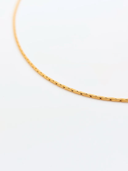 The Talisman Collection Set 18k Gold Plated Tarnish-Free Sun & Moon Crystal Spinner Pendant & Arizona Snake Chain Co-Ord Necklaces