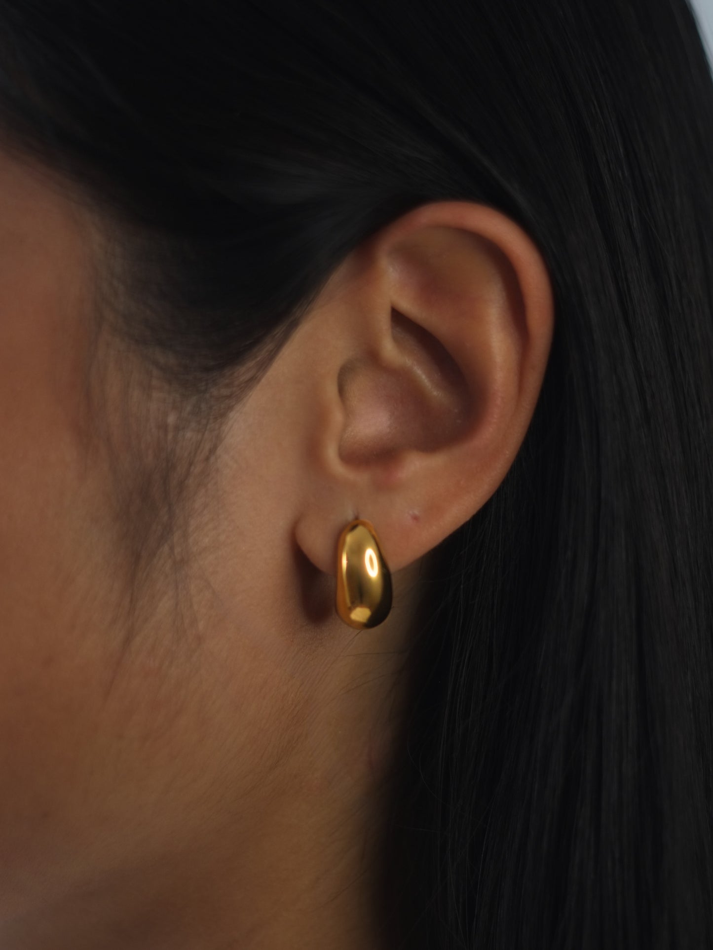 The Teardrop 18k Gold Plated Tarnish-Free Statement Stud Earrings