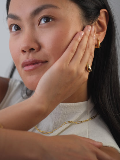 The Poppy 18k Gold Plated Tarnish-Free Paperclip Chain Necklace