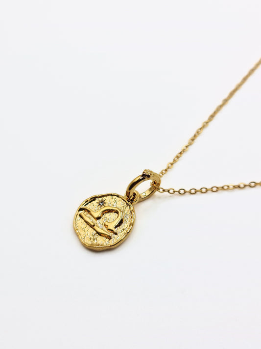 The Talisman Collection Libra 18k Gold Plated Tarnish-Free Zodiac Pendant Necklace