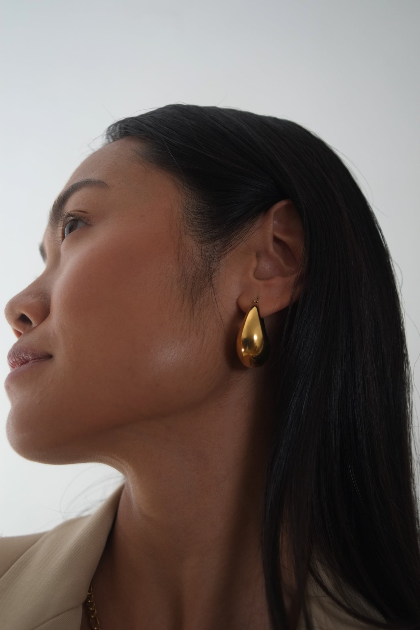 The Mother 18k Gold Plated Tarnish-Free Statement Hoop Earrings