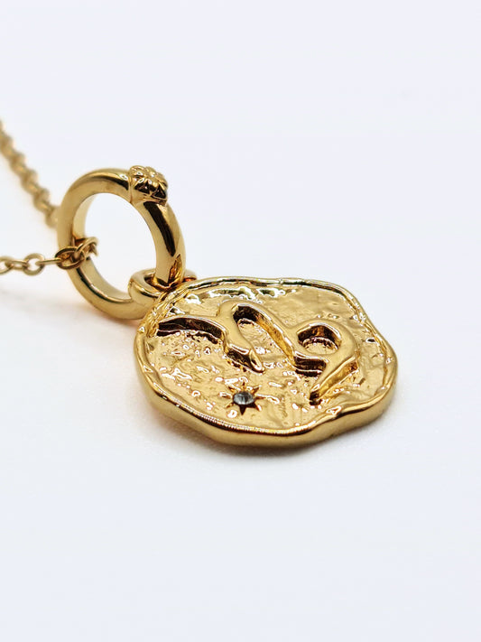 The Talisman Collection Capricorn 18k Gold Plated Tarnish-Free Zodiac Pendant Necklace