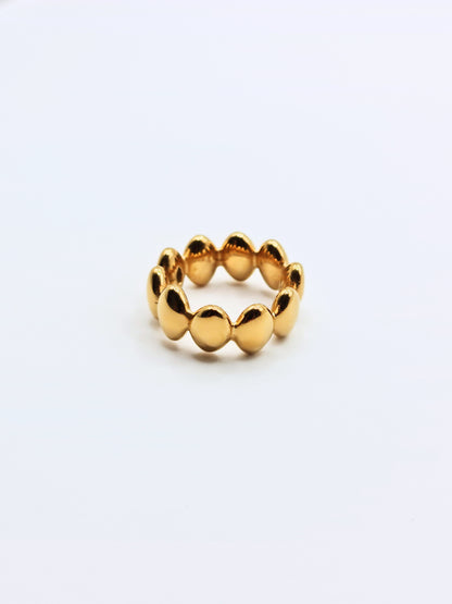 The Talisman Collection 18k Gold Plated Tarnish-Free Crystal Spear Band Ring