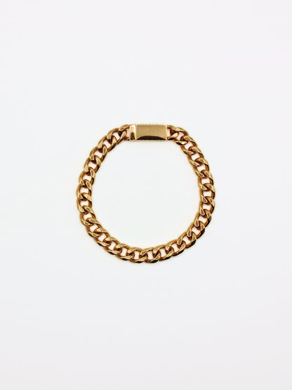 The Arlo 18k Gold Plated Tarnish-Free Magnetic Curb Chain Bracelet