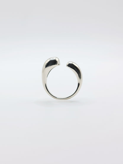 The Trevalgan Silver Finish Tarnish-Free Open Dome Ring