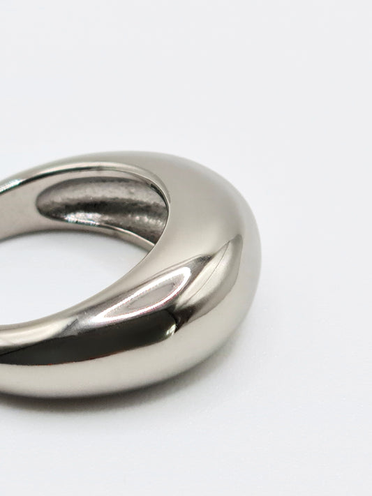 The Oracle Silver Finish Tarnish-Free Dome Ring