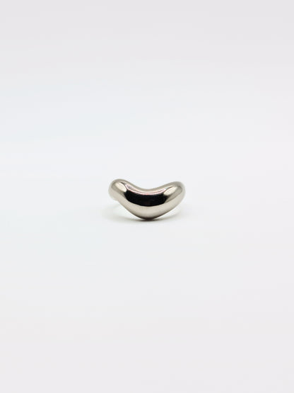 The Galliard Silver Finish Tarnish-Free Lipped Ring