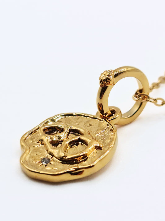 The Talisman Collection Cancer 18k Gold Plated Tarnish-Free Zodiac Pendant Necklace