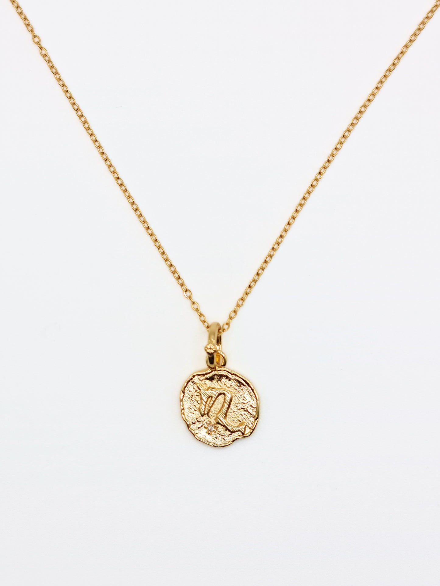 The Talisman Collection Scorpio 18k Gold Plated Tarnish-Free Zodiac Pendant Necklace